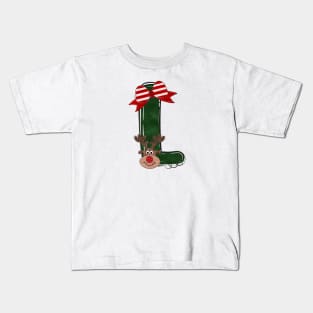 Letter L - Christmas Letter Kids T-Shirt